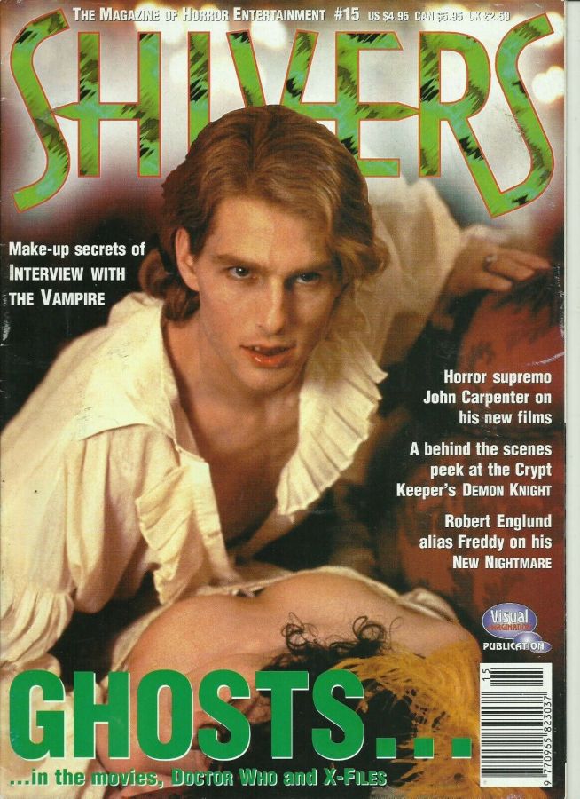 SHIVERS magazine side cover Issue 15 March 1995