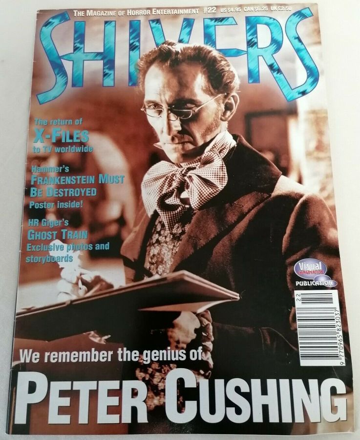 SHIVERS magazine side cover Issue 22 October 1995