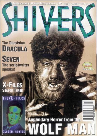 SHIVERS magazine side cover Issue 27 March 1996