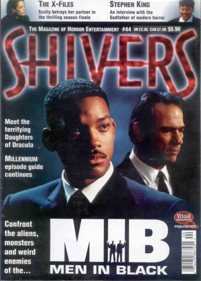 SHIVERS magazine side cover Issue 44 August 1997