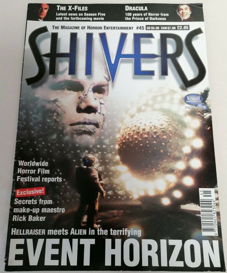 SHIVERS magazine side cover Issue 45 September 1997