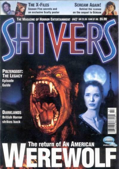 SHIVERS magazine side cover Issue 47 November 1997