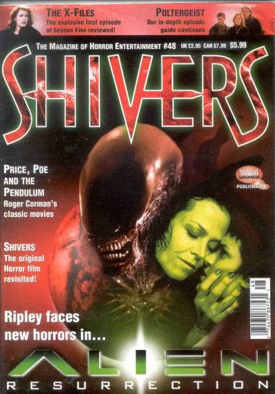 SHIVERS magazine side cover Issue 48 December 1997