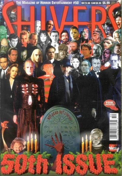 SHIVERS magazine side cover Issue 50 February 1998
