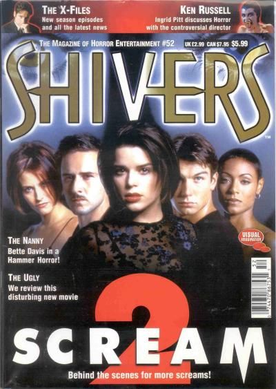 SHIVERS magazine side cover Issue 52 April 1998