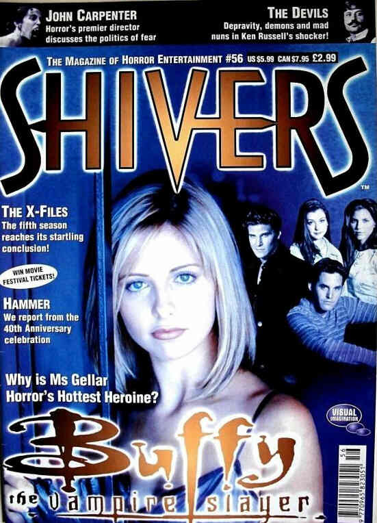 SHIVERS magazine side cover Issue 56 August 1998