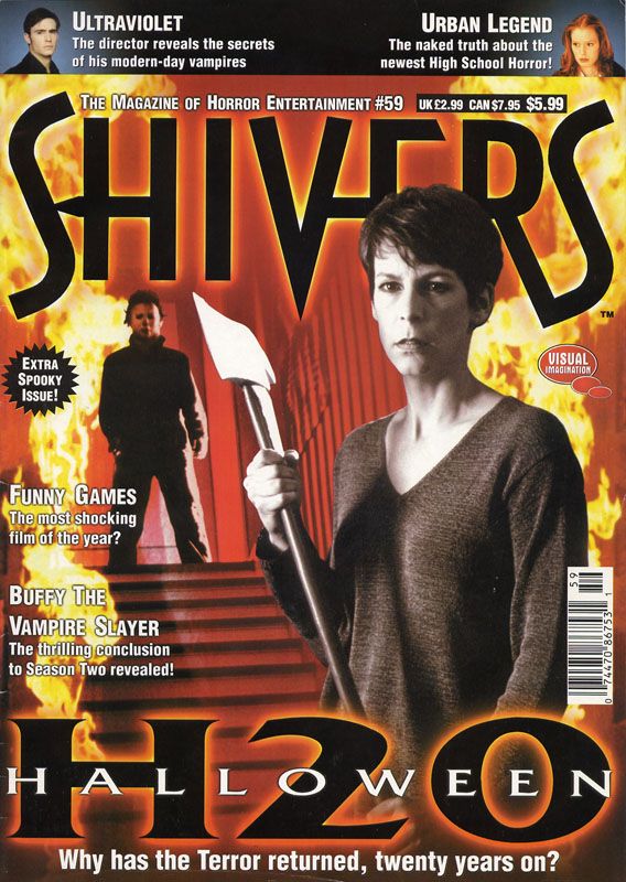 SHIVERS magazine side cover Issue 59 November 1998