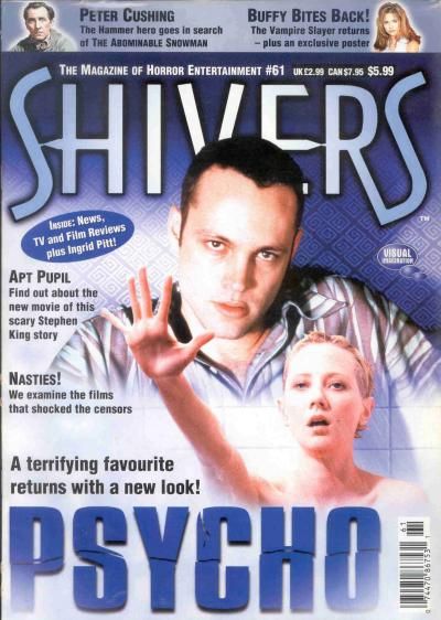 SHIVERS magazine side cover Issue 61 January 1999