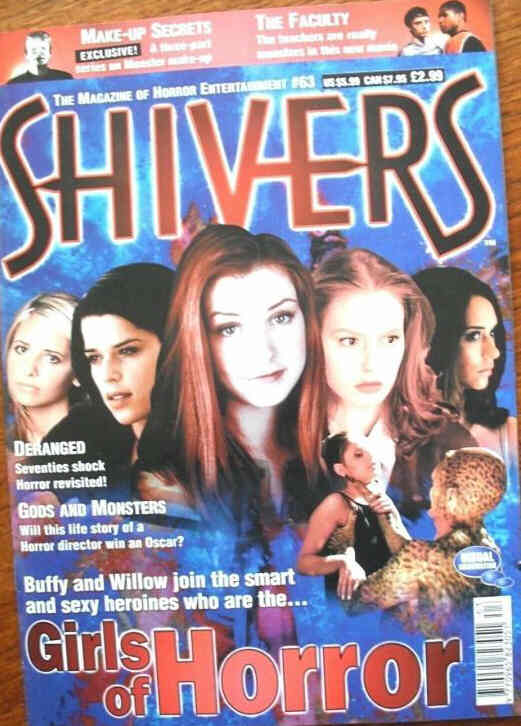SHIVERS magazine side cover Issue 63 March 1999