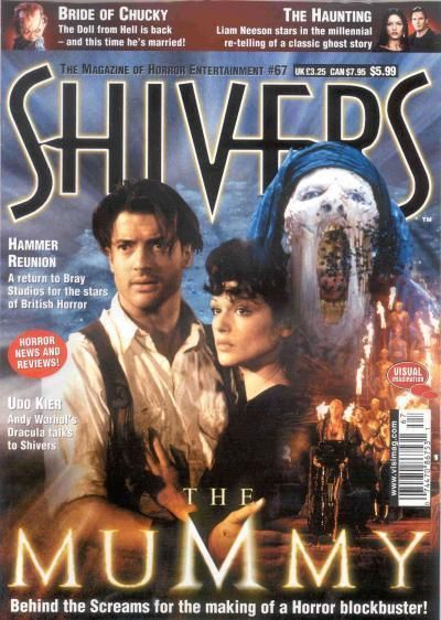 SHIVERS magazine side cover Issue 67 July 1999