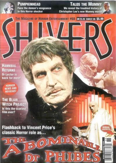 SHIVERS magazine side cover Issue 68 August 1999