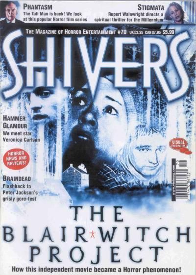 SHIVERS magazine side cover Issue 70 October 1999