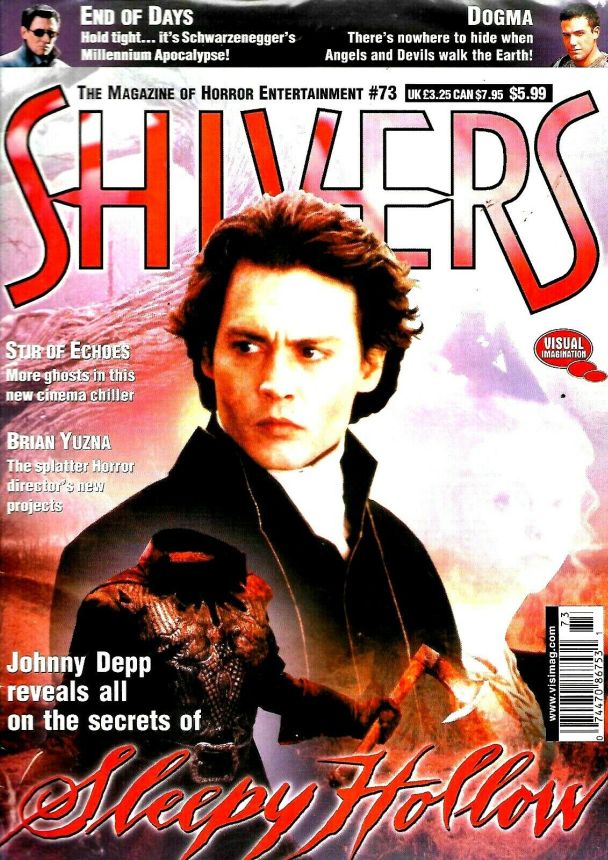 SHIVERS magazine side cover Issue 73 January 2000