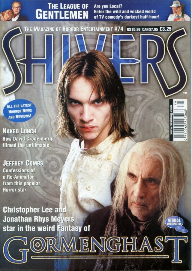 SHIVERS magazine side cover Issue 74 February 2000