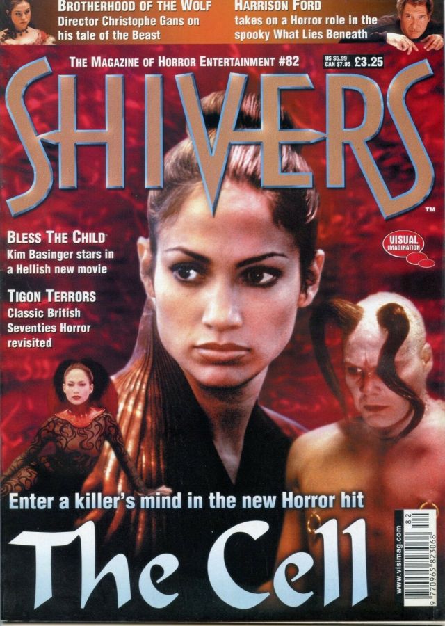 SHIVERS magazine side cover Issue 82 October 2000
