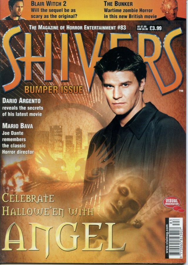 SHIVERS magazine side cover Issue 83 November 2000