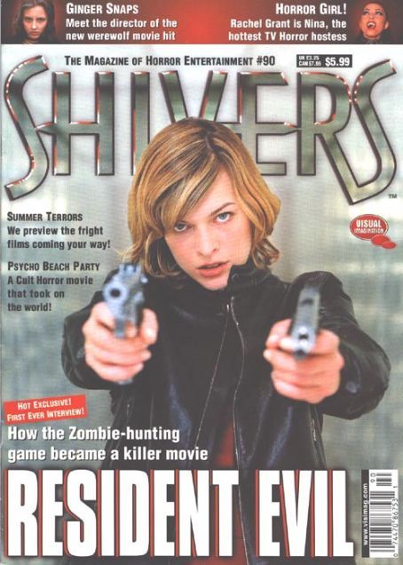 SHIVERS magazine side cover Issue 90 June/July 2001