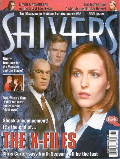 SHIVERS magazine side cover Issue 95 February/March 2002