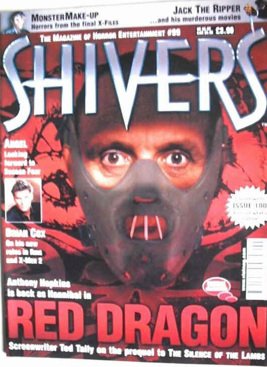 SHIVERS magazine side cover Issue 99 October 2002