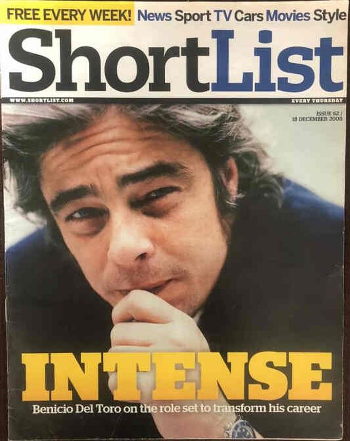 SHORTLIST magazine side cover Issue 62 18 December 2008