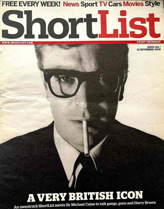 SHORTLIST magazine side cover Issue 104 12 November 2009