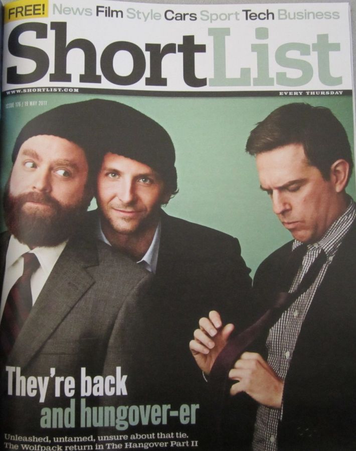 SHORTLIST magazine side cover Issue 176 19 May 2011