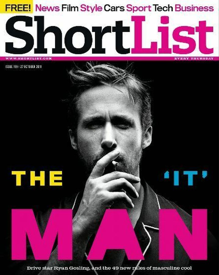 SHORTLIST magazine side cover Issue 199 27 October 2011