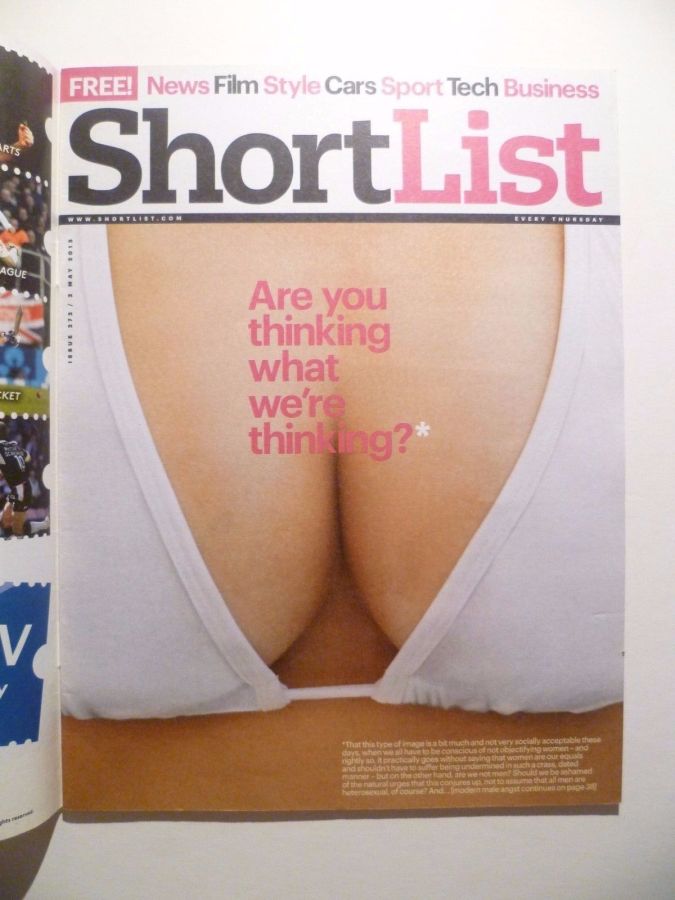 SHORTLIST magazine side cover Issue 272 2 May 2013