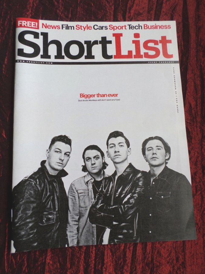SHORTLIST magazine side cover Issue 302 28 November 2013