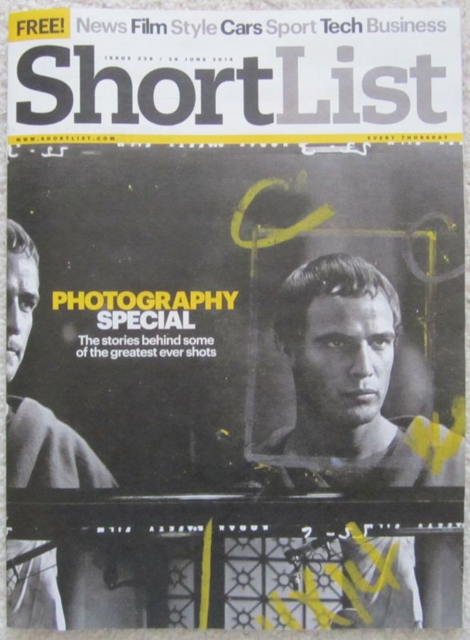 SHORTLIST magazine side cover Issue 330 26 June 2014