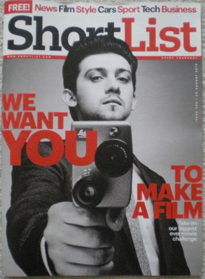 SHORTLIST magazine side cover Issue 386 20 August 2015