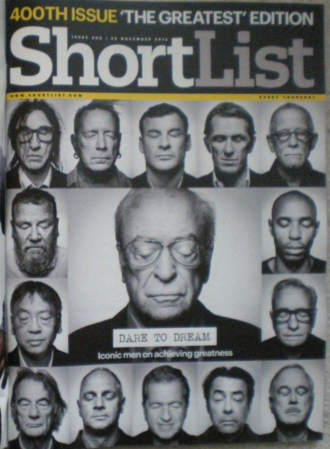 SHORTLIST magazine side cover Issue 400 26 November 2015