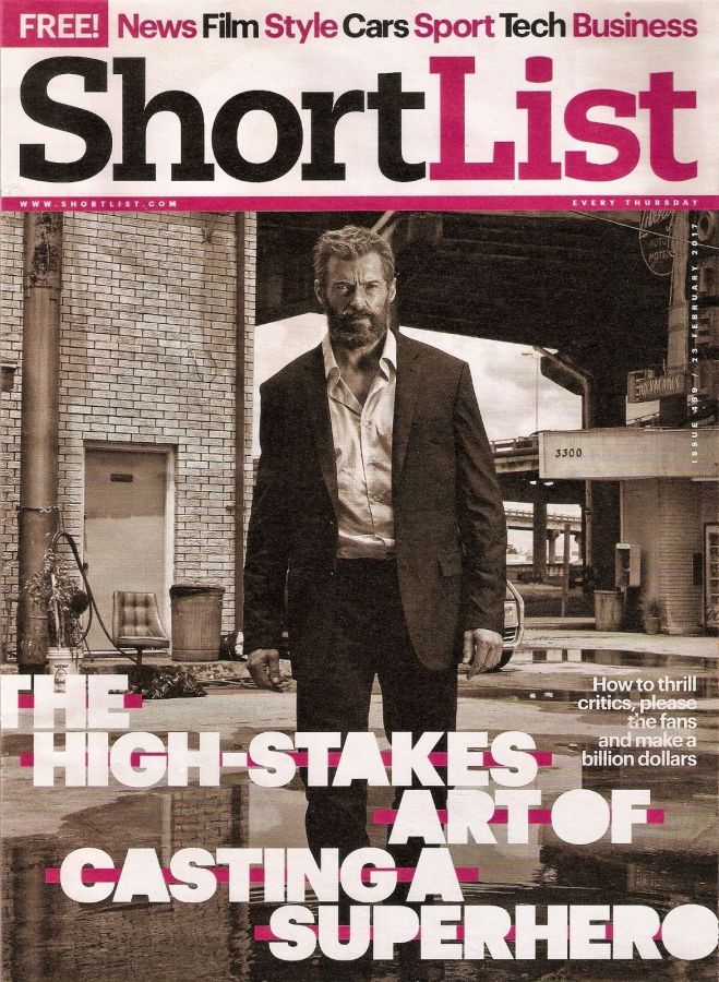 SHORTLIST magazine side cover Issue 459 23 February 2017