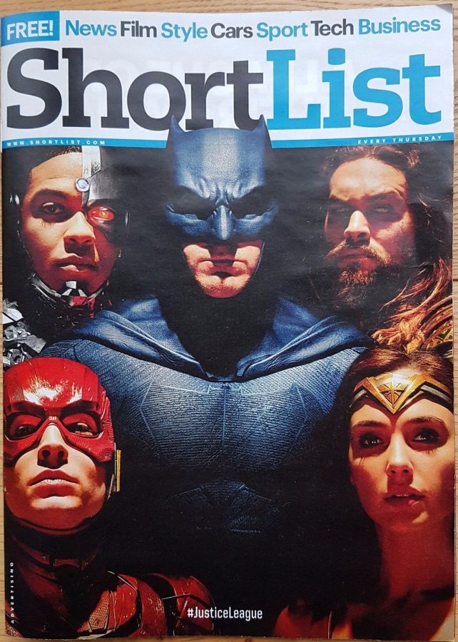 SHORTLIST magazine side cover Issue 497 16 November 2017