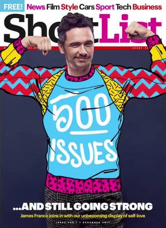 SHORTLIST magazine side cover Issue 500 7 December 2017