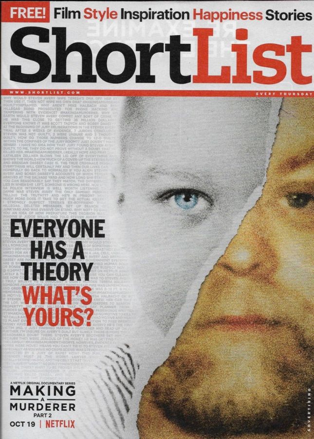 SHORTLIST magazine side cover 18 October 2018