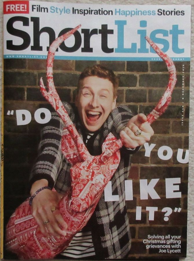 SHORTLIST magazine side cover Issue 550 6 December 2018