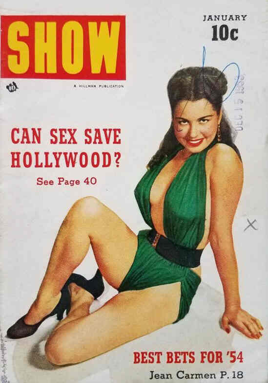SHOW (50s) magazine side cover January 1954