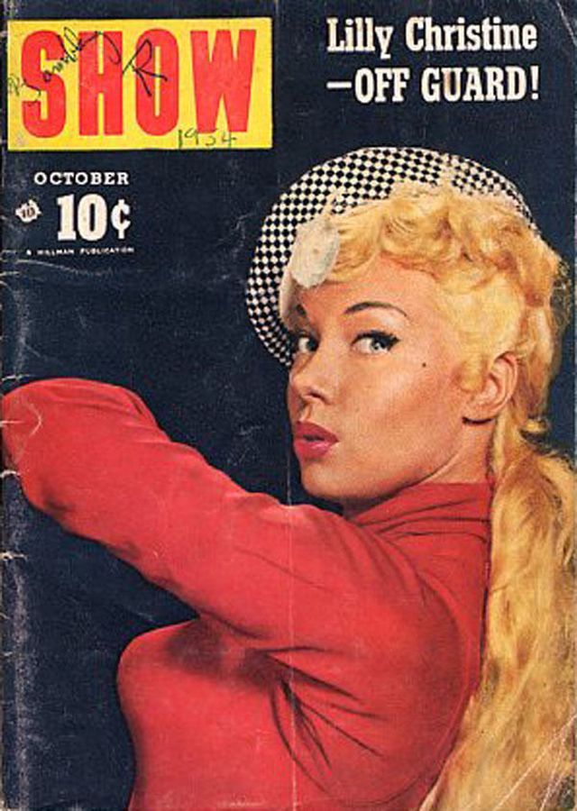 SHOW (50s) magazine side cover October 1954