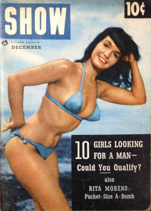 SHOW (50s) magazine side cover December 1954