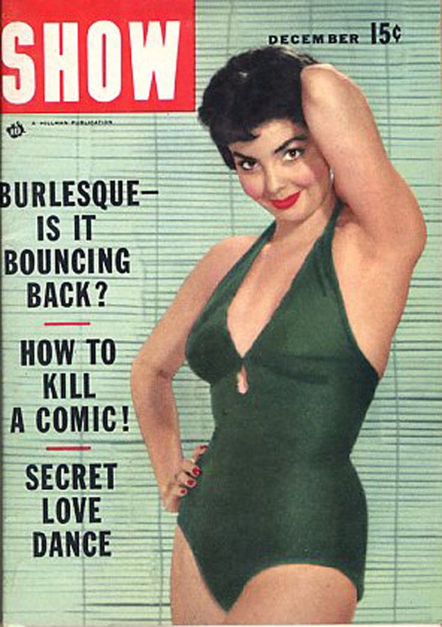 SHOW (50s) magazine side cover December 1955