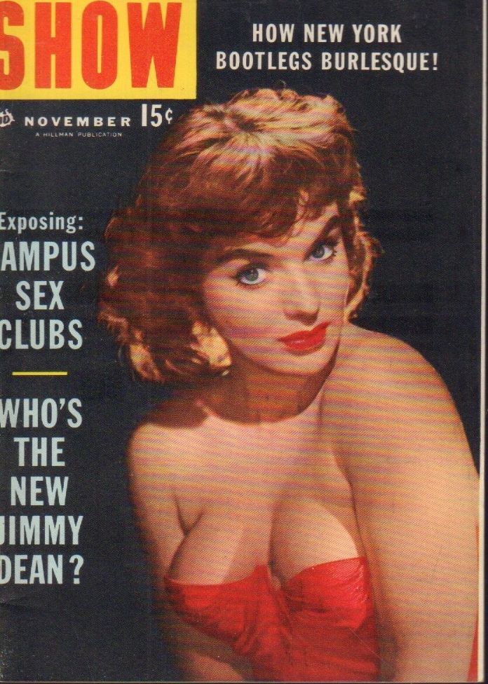 SHOW (50s) magazine side cover November 1956