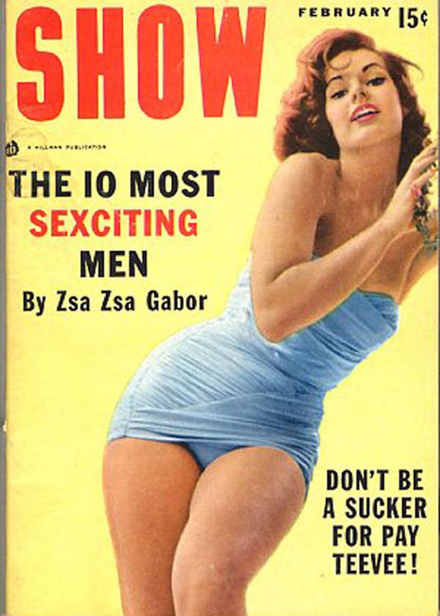 SHOW (50s) magazine side cover February 1957