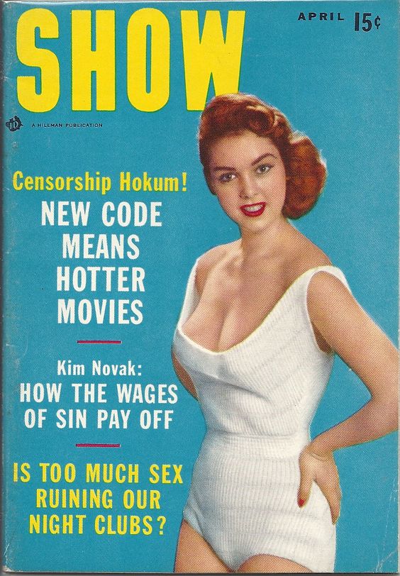 SHOW (50s) magazine side cover April 1957