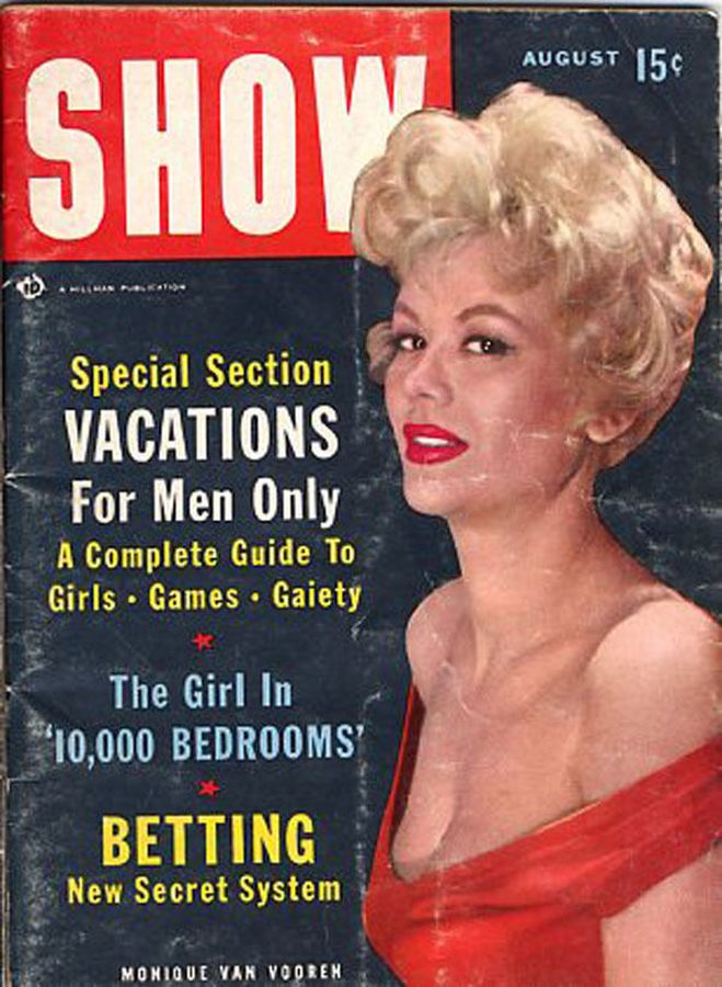 SHOW (50s) magazine side cover August 1957
