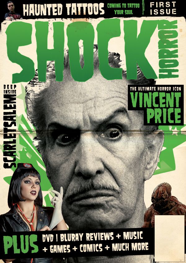 SHOCK HORROR magazine cover Issue 1 August/September 2010