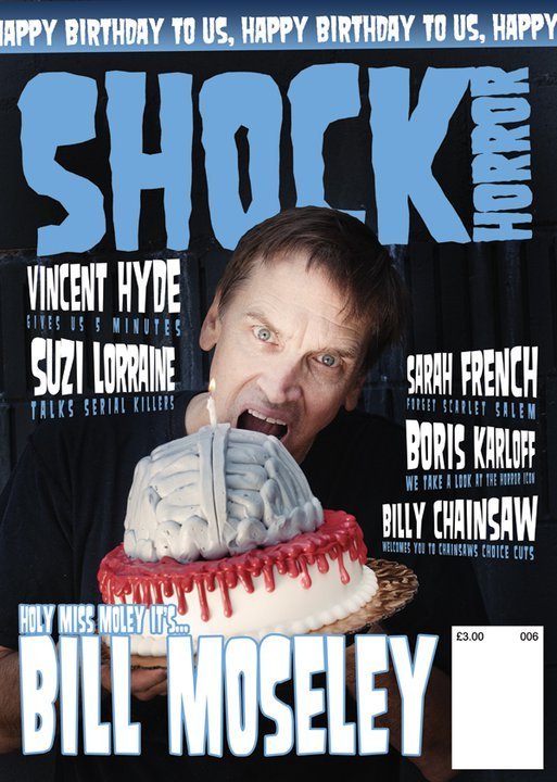 SHOCK HORROR magazine cover Issue 6 October/November/December 2011
