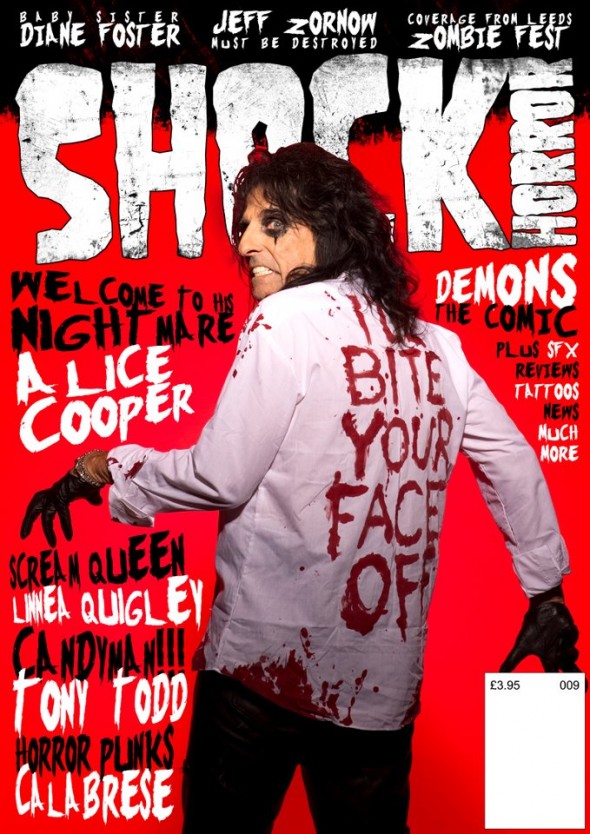 SHOCK HORROR magazine side cover Issue 9  