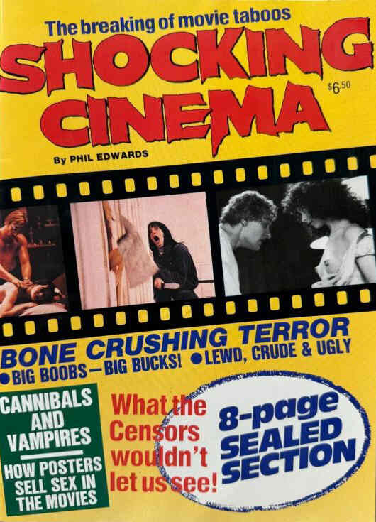 SHOCKING CINEMA magazine side cover   1987