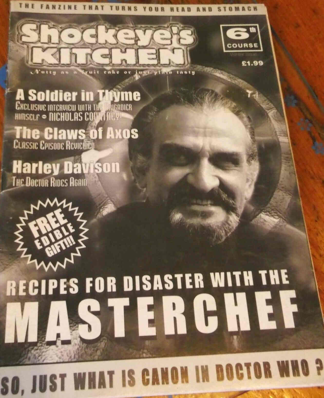 SHOCKEYES KITCHEN magazine side cover Issue 6  2000